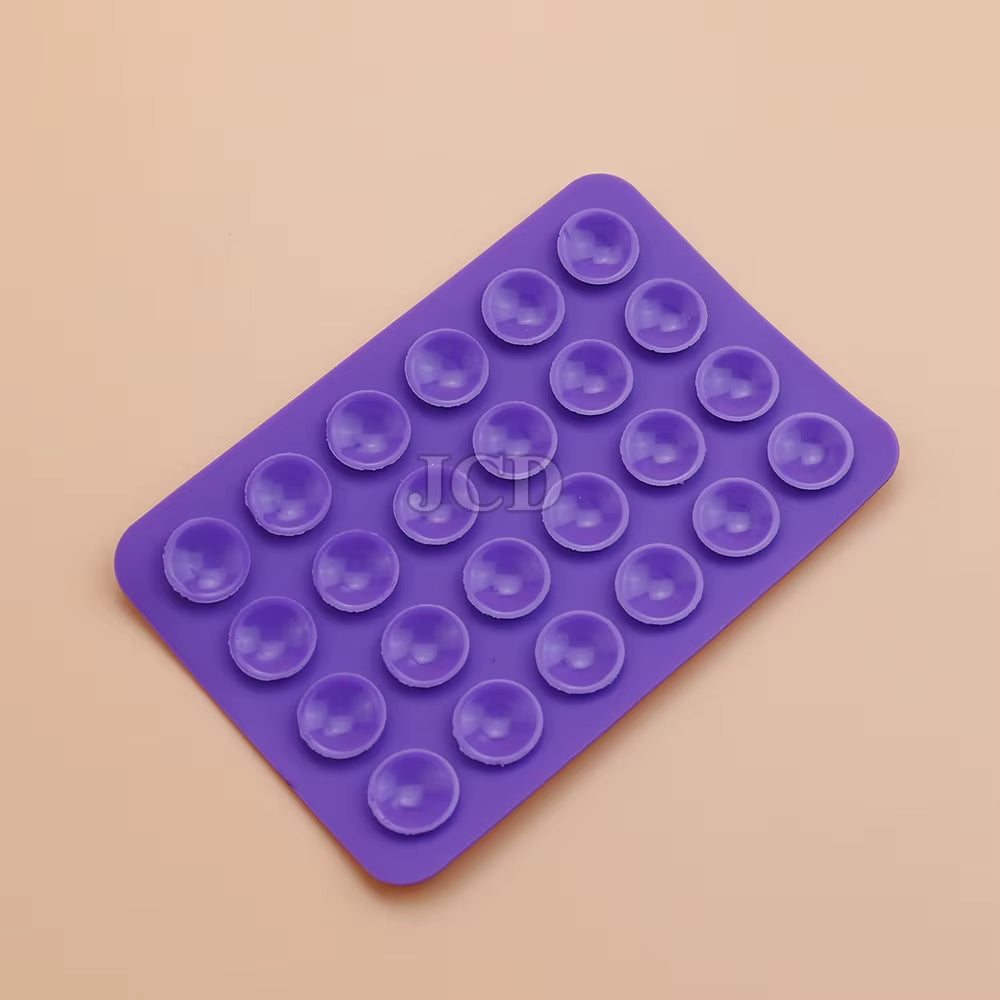 Silicone Suction Pad Back Sticker Suction Cup Phone Holder Silicone Cup Mat Smartphone Wall Stand Fixed for Glass Ceramic Tiles