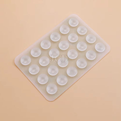 Silicone Suction Pad Back Sticker Suction Cup Phone Holder Silicone Cup Mat Smartphone Wall Stand Fixed for Glass Ceramic Tiles