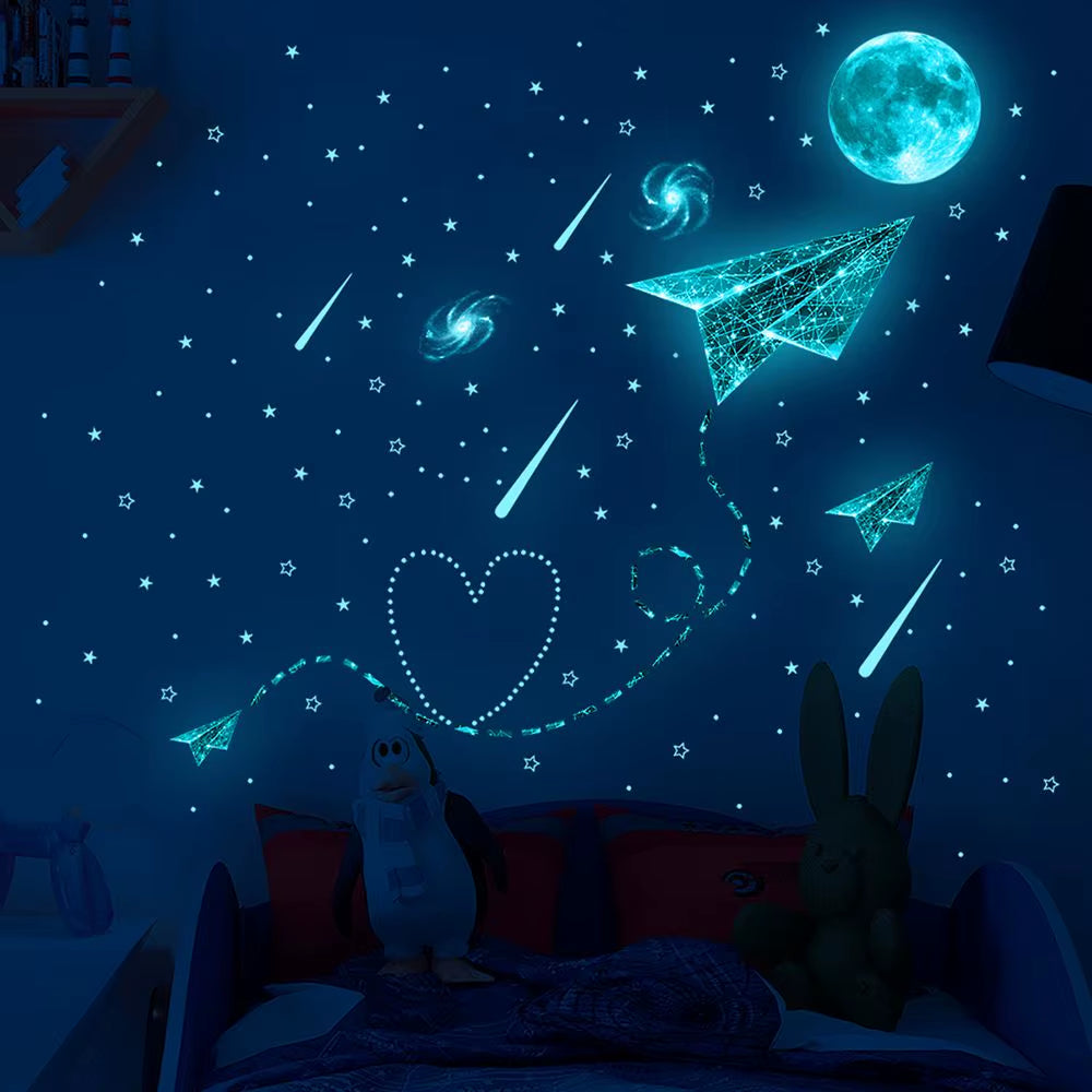 Cosmic Starry Sky Game Handle Gaming Zone Video Home Decor Luminous Creative Decorative Glow in the Dark Wall Sticker for Living