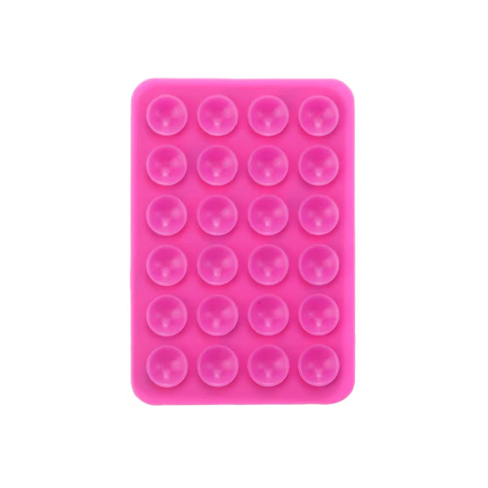 Silicone World Square Silicone Mobile Phone Fixing Suction Cup Car Mounted Bracket Phone Case Universal anti Slip Suction Cup