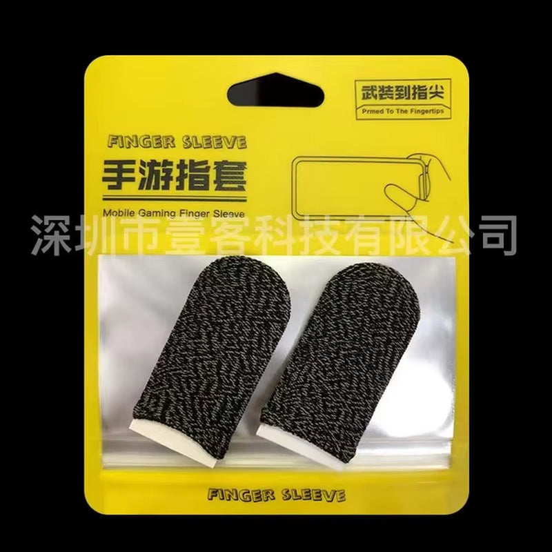 Gaming Finger Sleeve Breathable Fingertips for PUBG Games Anti-Sweat Touch Screen Finger Cots Cover Sensitive Mobile Touch Glove