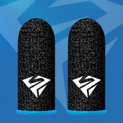 2 Pcs Game Fingertip Gloves Sweatproof Anti-Slip Gamer Thimbles Touch Screen Finger Sleeve Breathable Fingertip Cover for Gamer