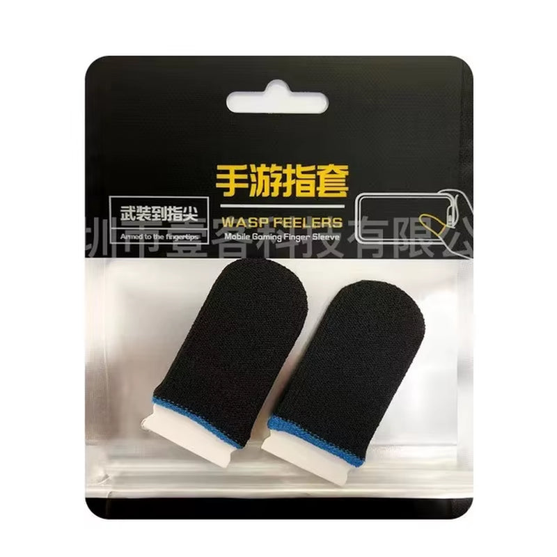 Gaming Finger Sleeve Breathable Fingertips for PUBG Games Anti-Sweat Touch Screen Finger Cots Cover Sensitive Mobile Touch Glove